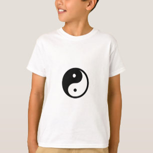 T-shirts Roupa do símbolo preto e branco de Yin/Yang