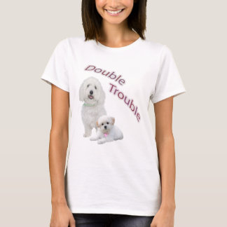T-shirts Roupa ocasional do problema dobro maltês
