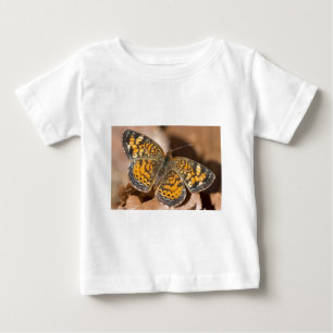 T-shirts Roupas e Presentes de Mariposa Marrom e Laranja