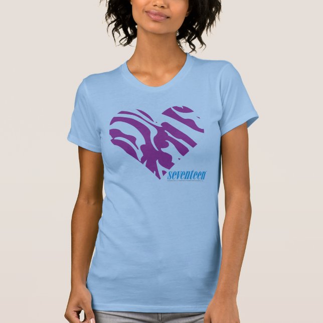 T-shirts Roxo 2 da zebra (Frente)
