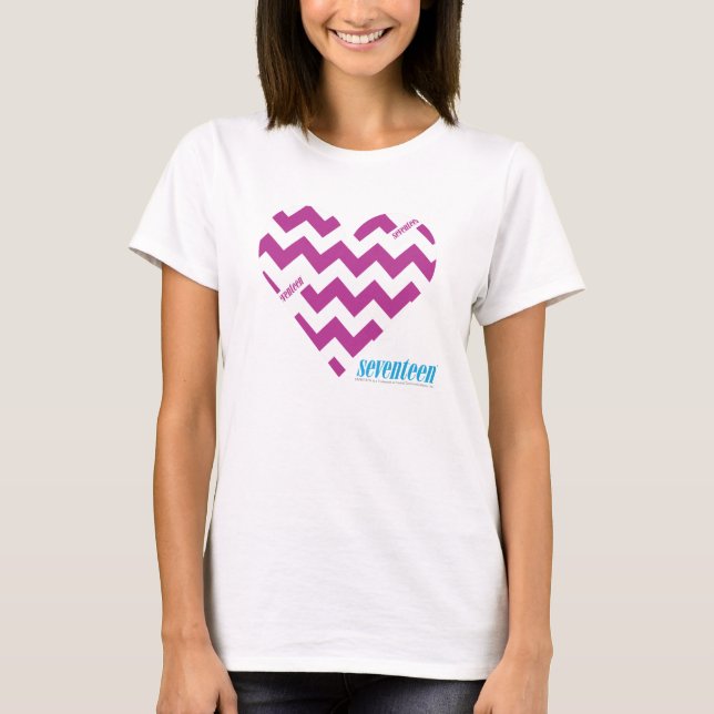 T-shirts Roxo 2 do ziguezague (Frente)