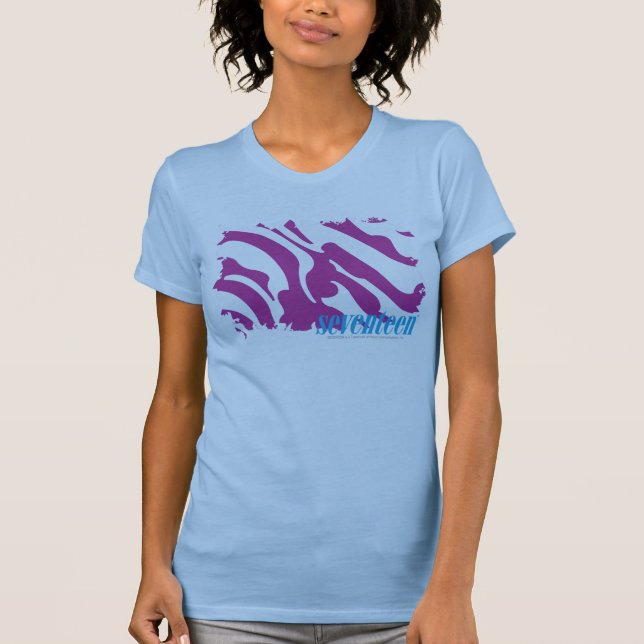 T-shirts Roxo 3 da zebra (Frente)