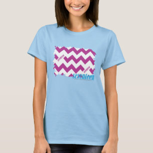 T-shirts Roxo 3 do ziguezague