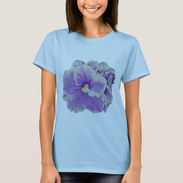 T-shirts Roxo da violeta africana (Frente)