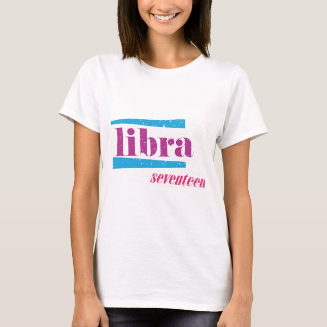 T-shirts Roxo do Libra (Frente)