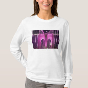 T-shirts Roxo do Lit da ponte de Brooklyn
