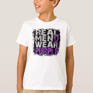 T-shirts Roxo real do desgaste de homens da epilepsia