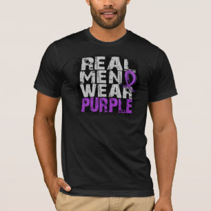 T-shirts Roxo real do desgaste de homens da malformação d