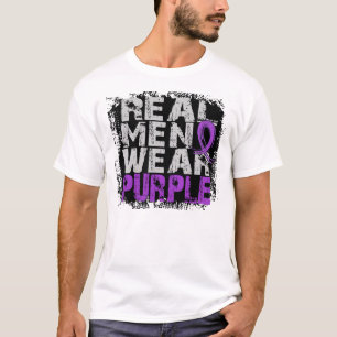 T-shirts Roxo real do desgaste de homens do lúpus