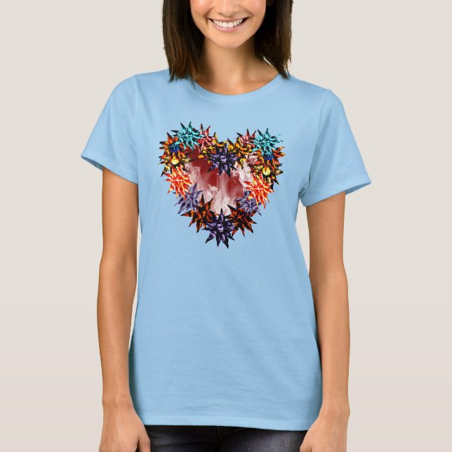 T-shirts RSD LaVa Blooms Damas Eu Escolho Esperança Tê (Frente)