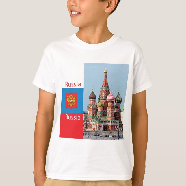 T-shirts Rua, catedral de basil. Rússia (Frente)