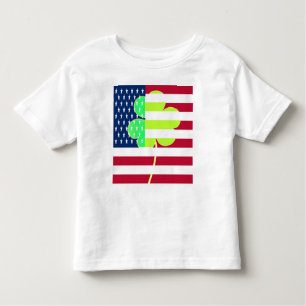 T-shirts Rua de Clover do Bandeira Irlandesa Americana Sham