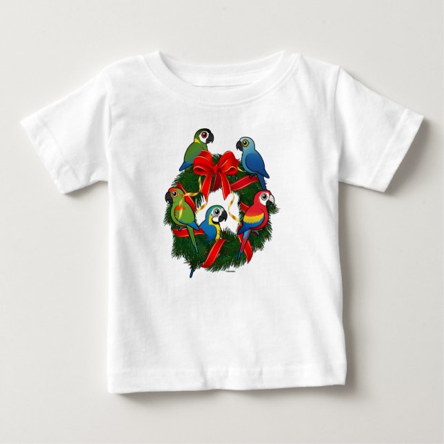 T-shirts Rua de Natal Birdorable Macaws (Frente)