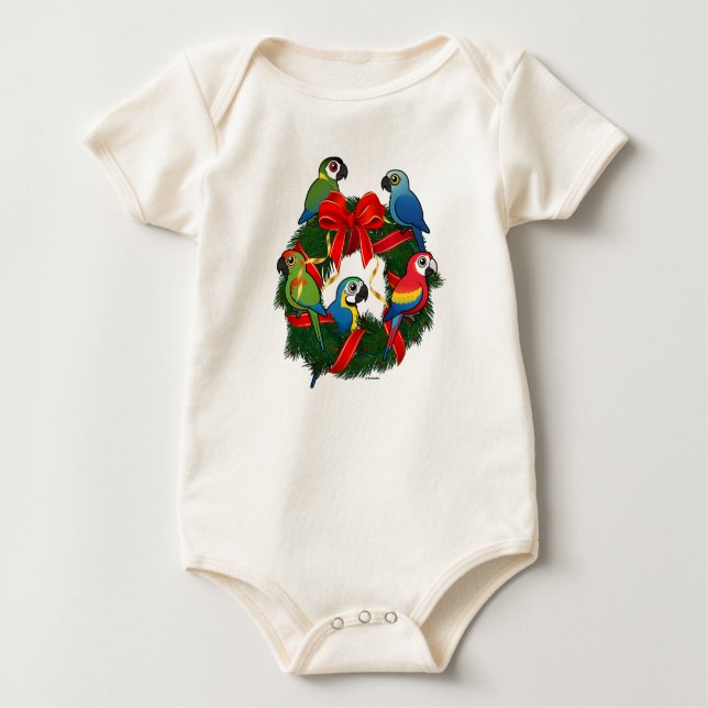 T-shirts Rua de Natal Birdorable Macaws (Frente)