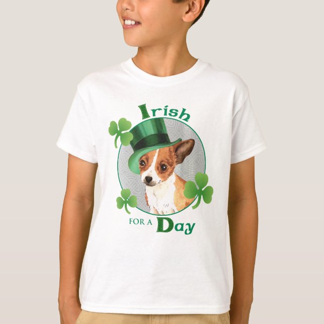 T-shirts Rua, Dia de Patrick Chihuahua (Frente)