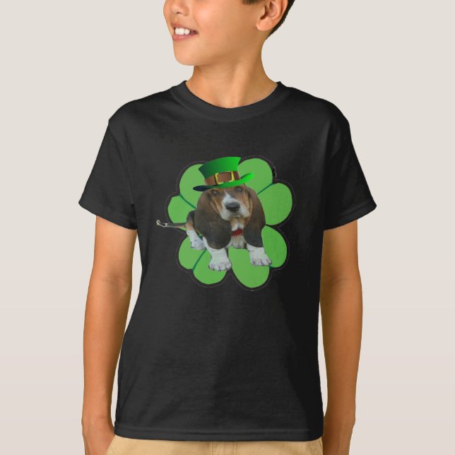 T-shirts Rua Feliz de Hound Hound Hound da Camisa-T. (Frente)