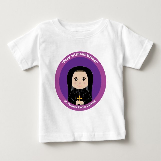 T-shirts Rua: Frances Xavier Cabrini (Frente)