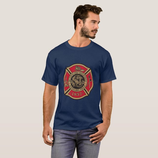 T-shirts Rua, Louis Fire Department (Frente Completa)