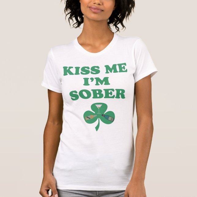 T-shirts Rua, o trevo irlandês do Paddy, Leprechaun (Frente)