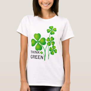 T-shirts Rua, Patrick's Day Clover + suas ideias