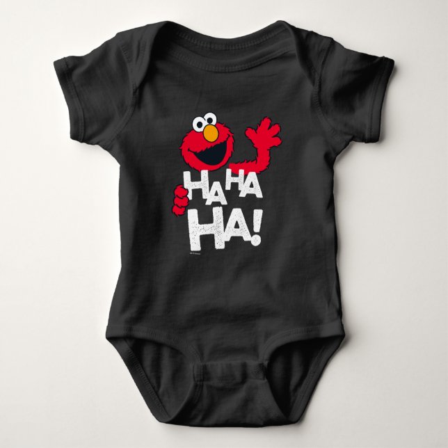 T-shirts Rua Sésamo | Elmo - Ha Ha Ha Ha! (Frente)