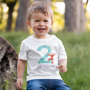 T-shirts Rua Sésamo segundo aniversário Elmo - Confetti