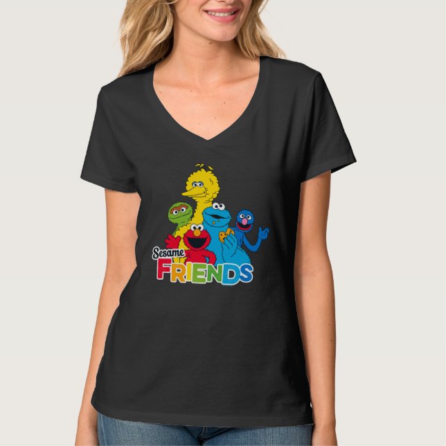 T-shirts Rua Sésamo | Sésamo Amigos (Frente)