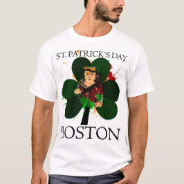 T-shirts Rua. Tee de Boston no Dia de Patrick