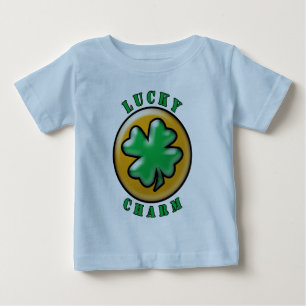 T-shirts Rua Verde. O dia de Patrick, Lucky Charm Clover