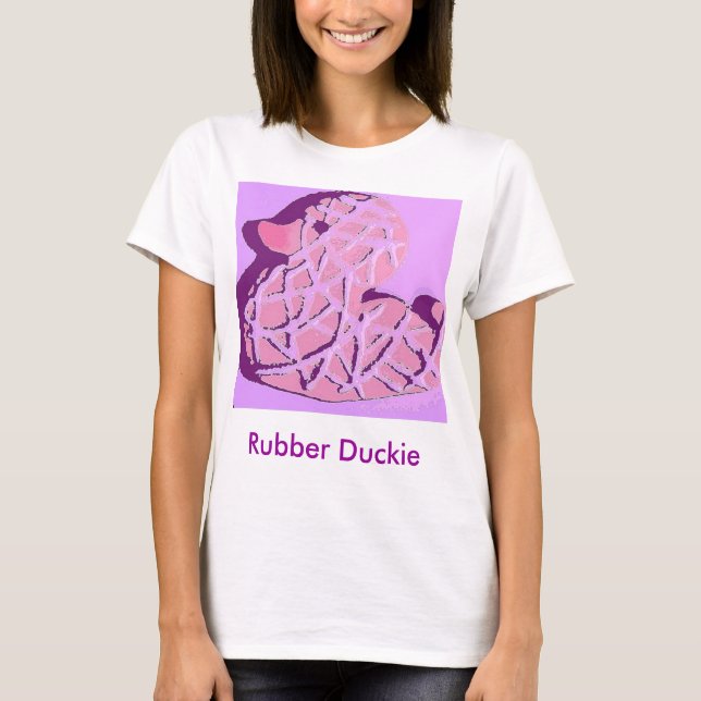 T-shirts Rubber Duckie Pop Art (Frente)