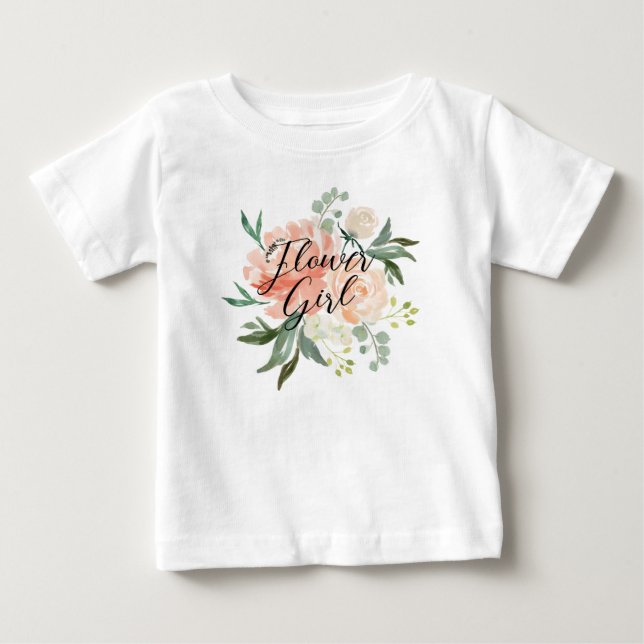 T-shirts Rubor Floral Menina das Flores (Frente)