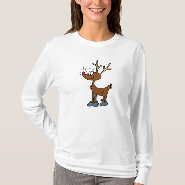 T-shirts Rudolph feliz (Frente)