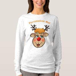 T-shirts Rudolph - Reindeer Vermelho Papai noel