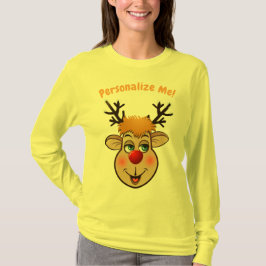 T-shirts Rudolph - Reindeer Vermelho Papai noel