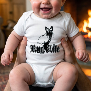 T-shirts Rug Life - Paródia de Gato Gangster Divertido Humo