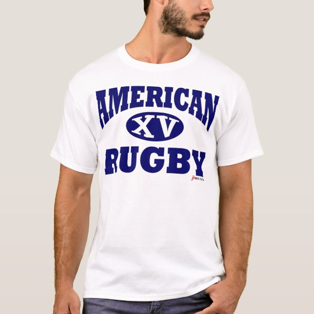 T-shirts Rugby do americano XV (Frente)
