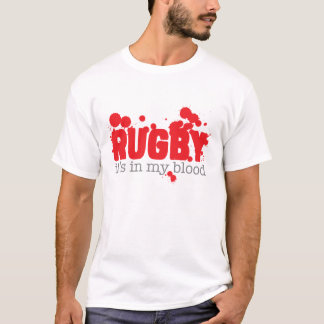 T-shirts Rugby - está em meu sangue