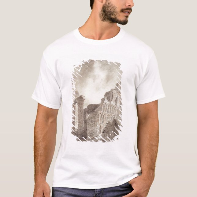 T-shirts Ruína do convento do St. Botolph, Colchester, (Frente)