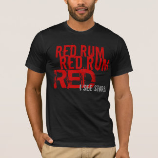 T-shirts rum vermelho (eu ver estrelas)