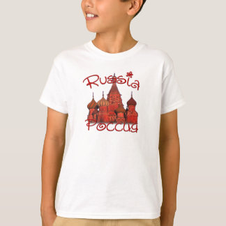 T-shirts Rússia Россия (com catedral)