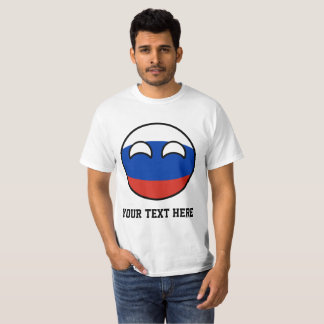 T-shirts Rússia Geeky de tensão engraçada Countryball