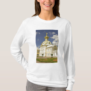 T-shirts Rússia. Petrodvorets. Palácio Peterhof. Pedro 5