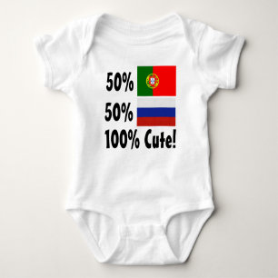 T-shirts Russo 100% do português 50% de 50% bonito