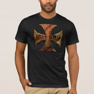 T-SHIRTS RUST-MALT-CROSS-FLAT-001