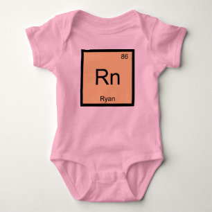 T-shirts Ryan Nome Química Elemento Tabela Periódica