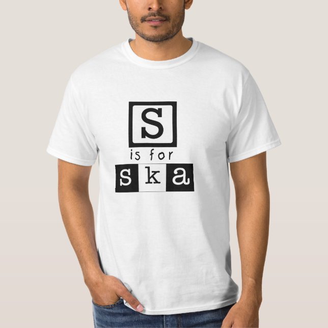 T-shirts S é para Ska (Frente)