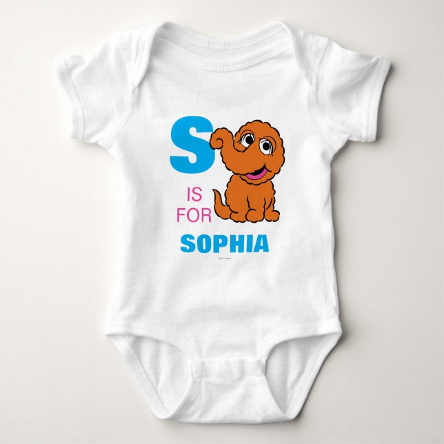 T-shirts S é para Snuffleupagus | Adicione seu nome (Frente)