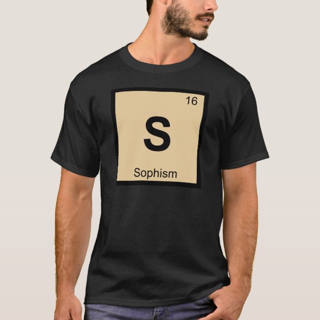 T-shirts S - Filosofia Sofismo Química Mesa Periódica (Frente)