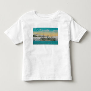 T-shirts S.S. Jefferson na geleira de Taku, Alaska