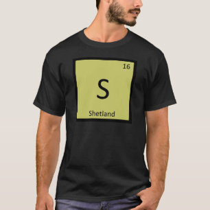 T-shirts S - Tabela Periódica Química Pônei Shetland Cavalo